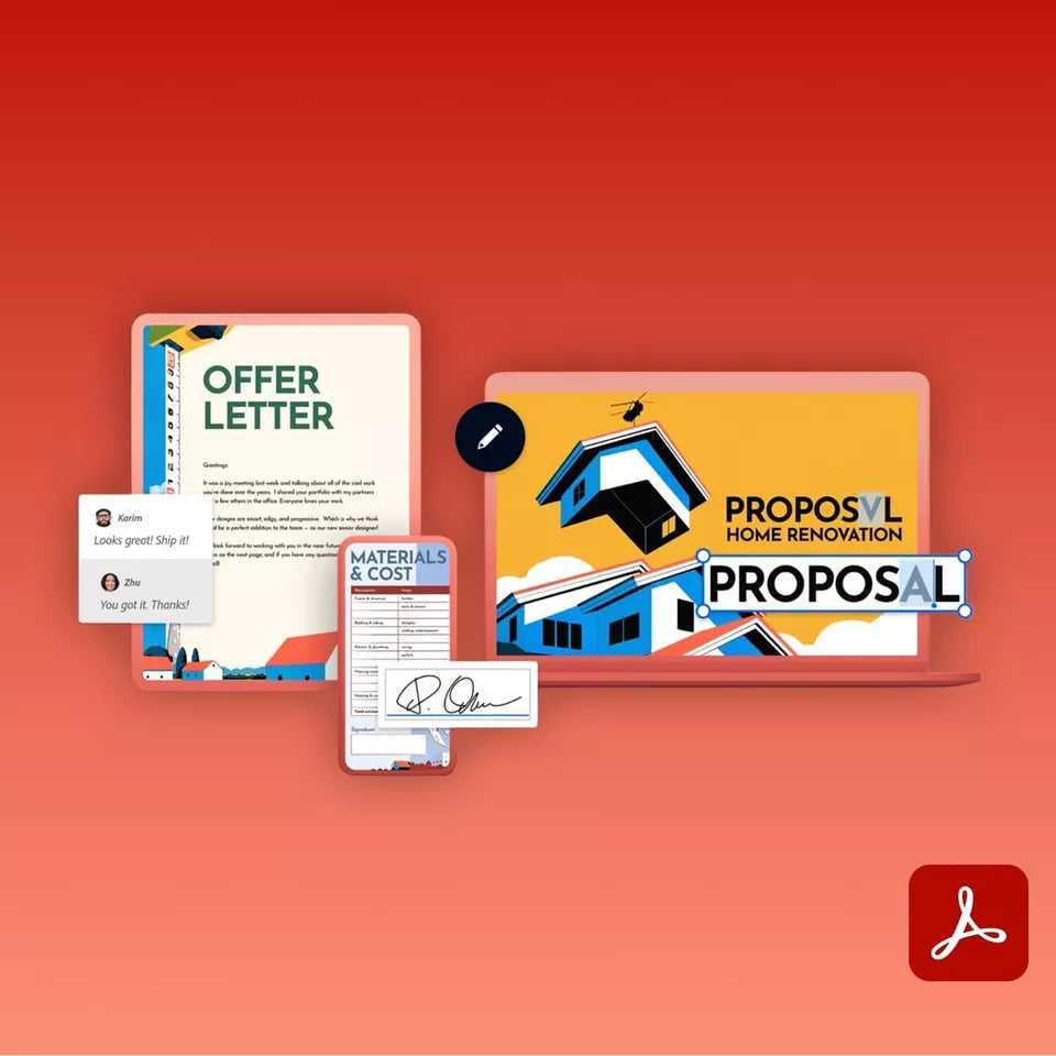 Adobe Creative Cloud 1 year subscription (1-9 Users)